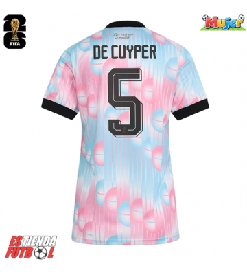 Bélgica Maxim De Cuyper #5 Segunda Equipación Mujer Mundial 2026 Manga Corta